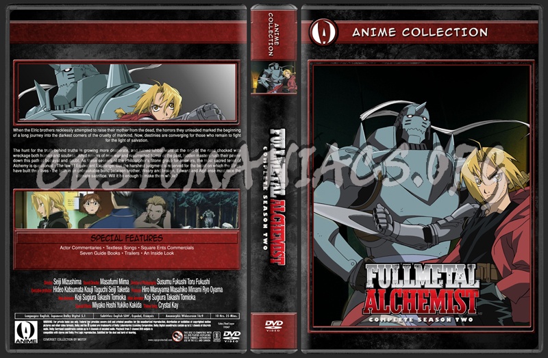 Anime Collection Full Metal Alchemist Season 2 dvd cover