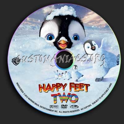 Happy Feet 2 dvd label