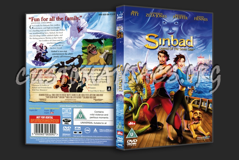 Sinbad Legend  Of The Seven Seas dvd cover