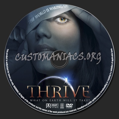 Thrive dvd label