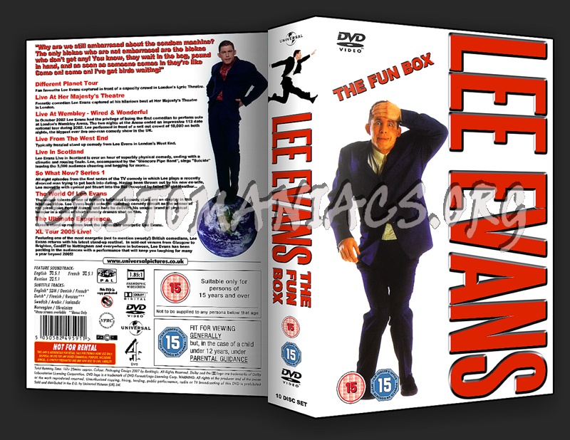 Lee Evans Fun Box dvd cover