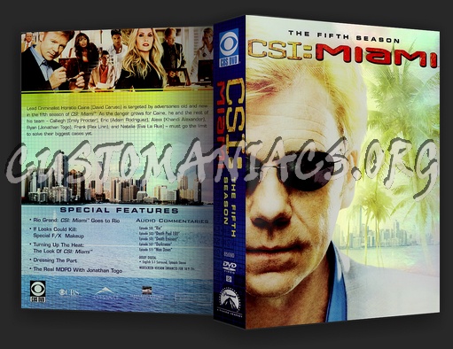 CSI Miami Season 5 dvd cover