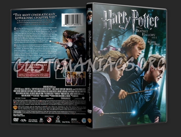 Harry Potter and the Deathly Hallows Part 1 dvd cover