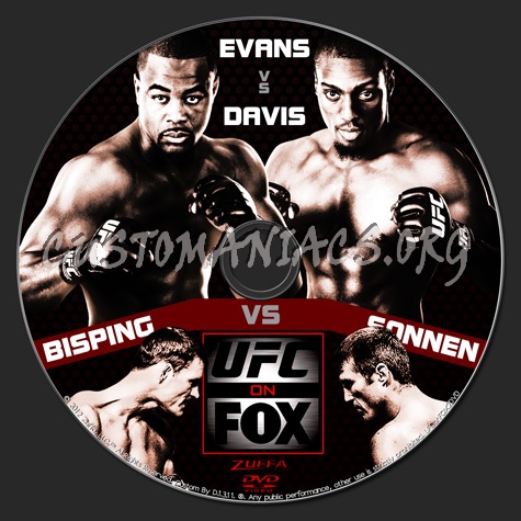 UFC on FOX 2 Evans vs. Davis dvd label