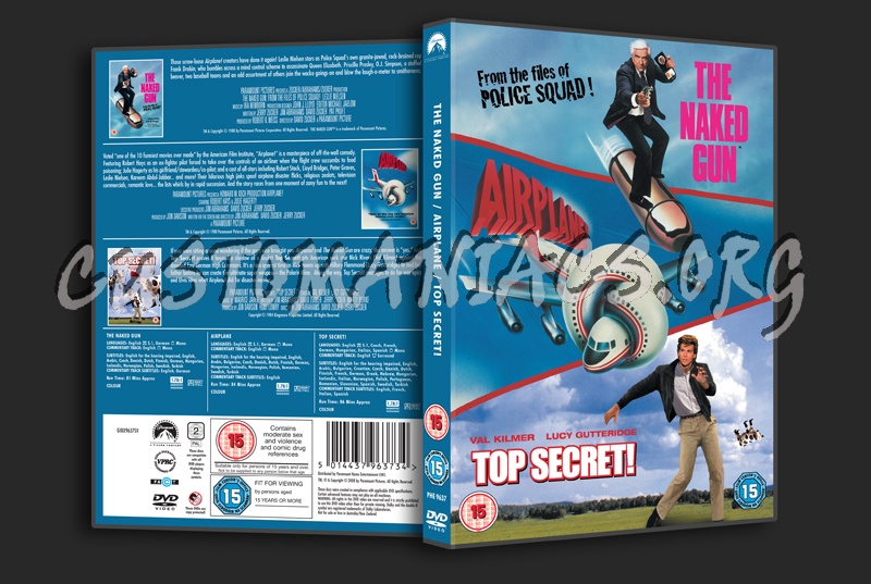 The Naked Gun / Airplane! / Top Secret dvd cover