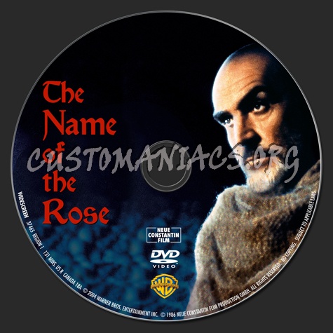 The Name of the Rose dvd label
