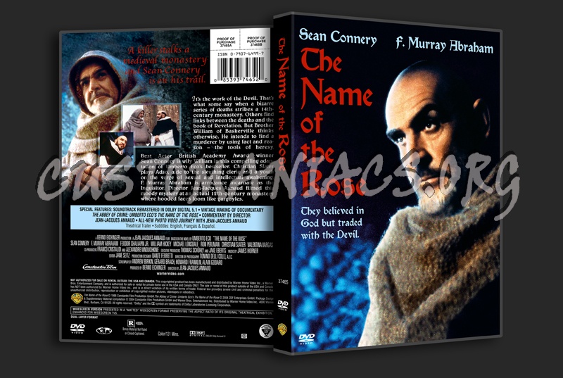 The Name of the Rose dvd cover