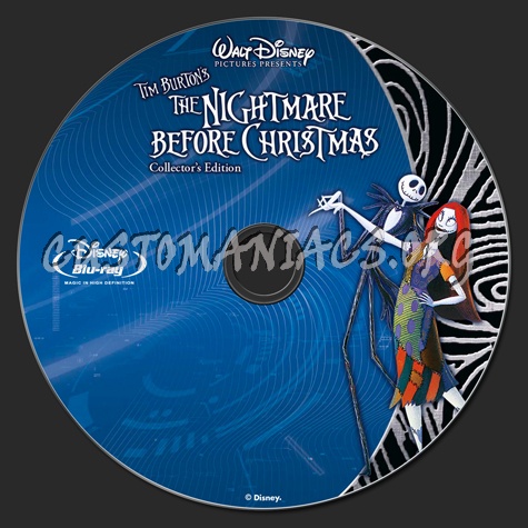 The Nightmare Before Christmas blu-ray label