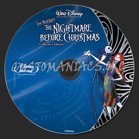 The Nightmare Before Christmas blu-ray label