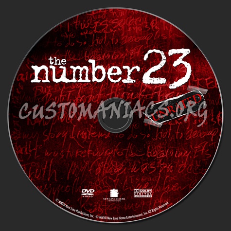 The Number 23 dvd label