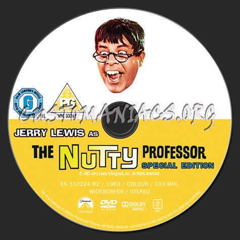 The Nutty Professor dvd label