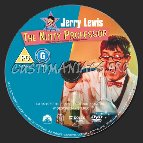 The Nutty Professor dvd label