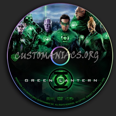 Green Lantern dvd label