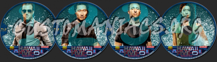 Hawaii Five-O Season 1 blu-ray label