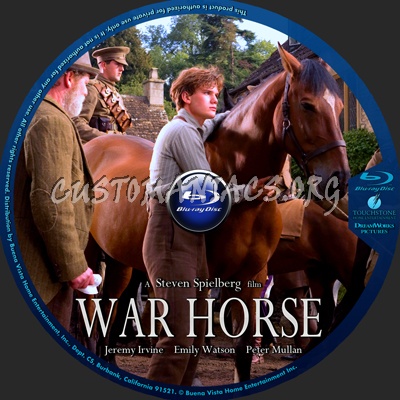 War Horse blu-ray label