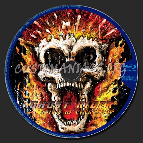 Ghost Rider Spirit of Vengeance blu-ray label