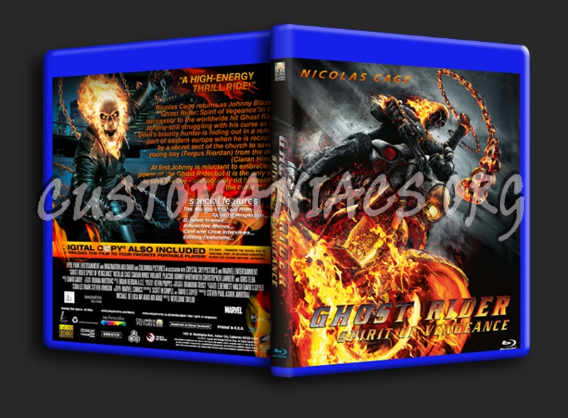 Ghost Rider Spirit of Vengeance blu-ray cover