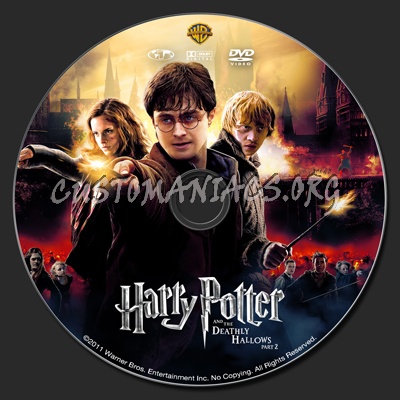 Harry Potter and the Deathly Hallows Part 2 dvd label