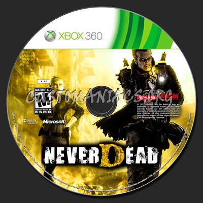 NeverDead dvd label