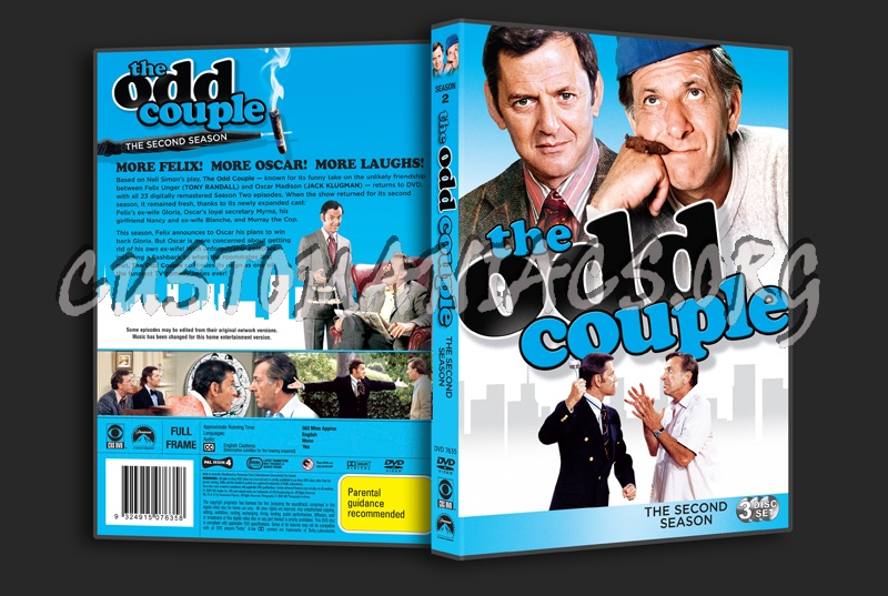 The Odd Couple Season 2 dvd cover