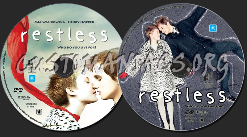 Restless dvd label