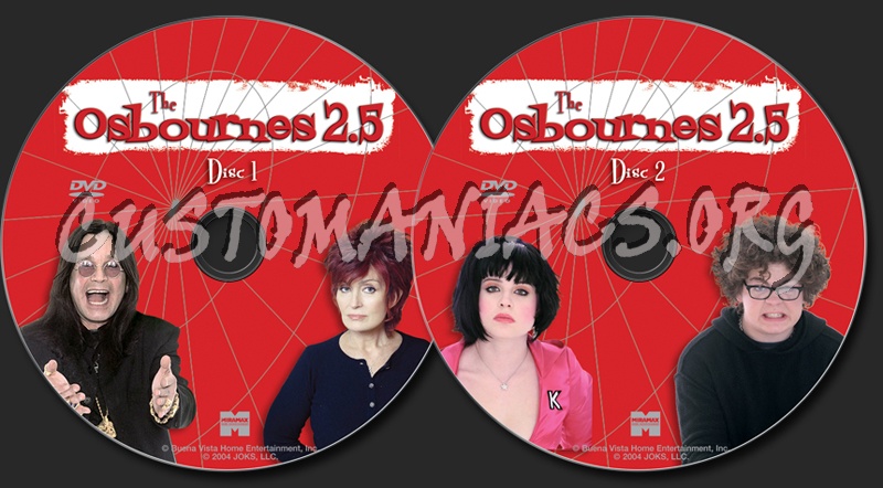 The Osbournes 2.5 dvd label