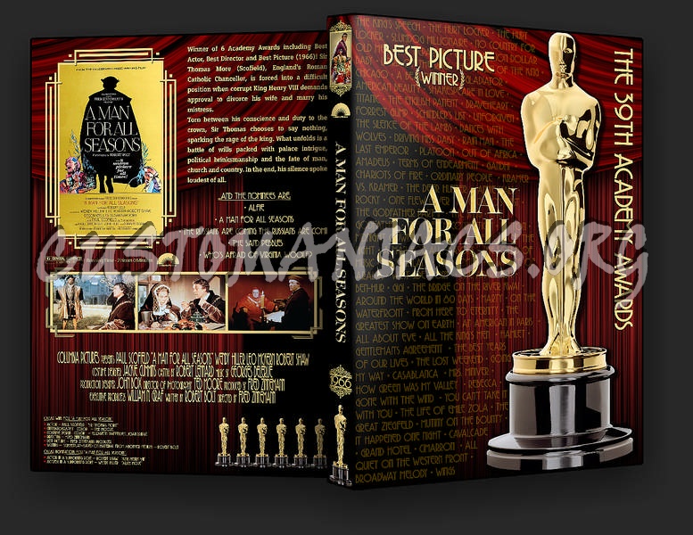 A Man For All Seasons dvd cover