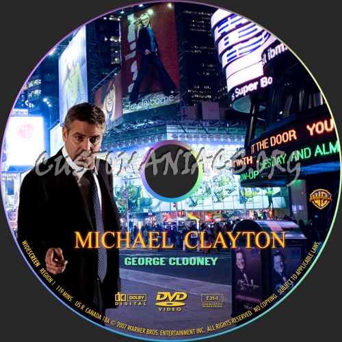 Michael Clayton dvd label