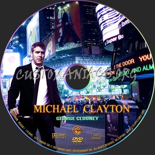 Michael Clayton dvd label