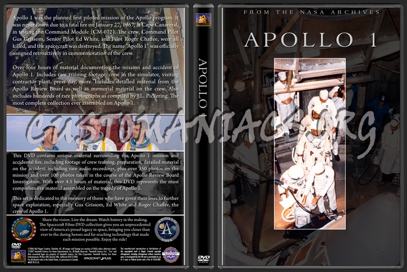 Spacecraft Films / NASA - The Apollo Collection dvd cover