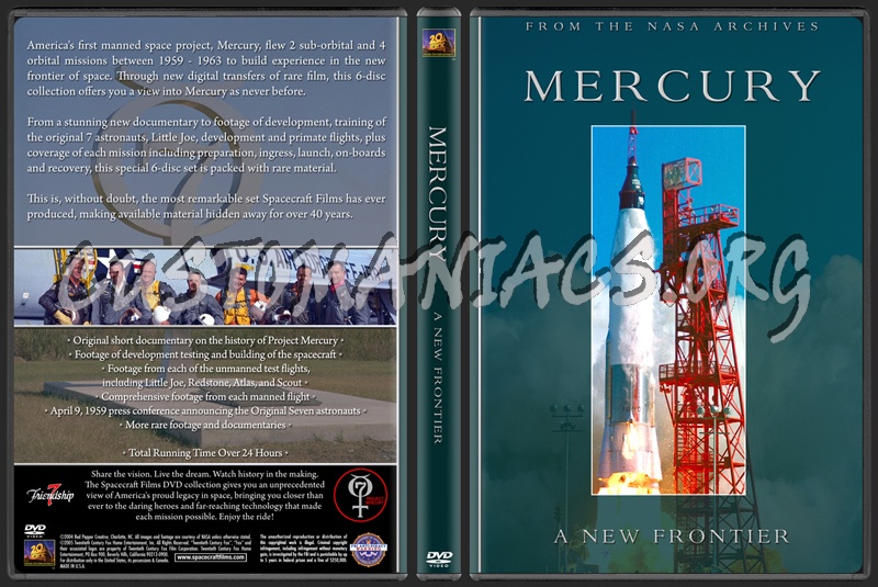 Spacecraft Films / NASA - Project Mercury dvd cover