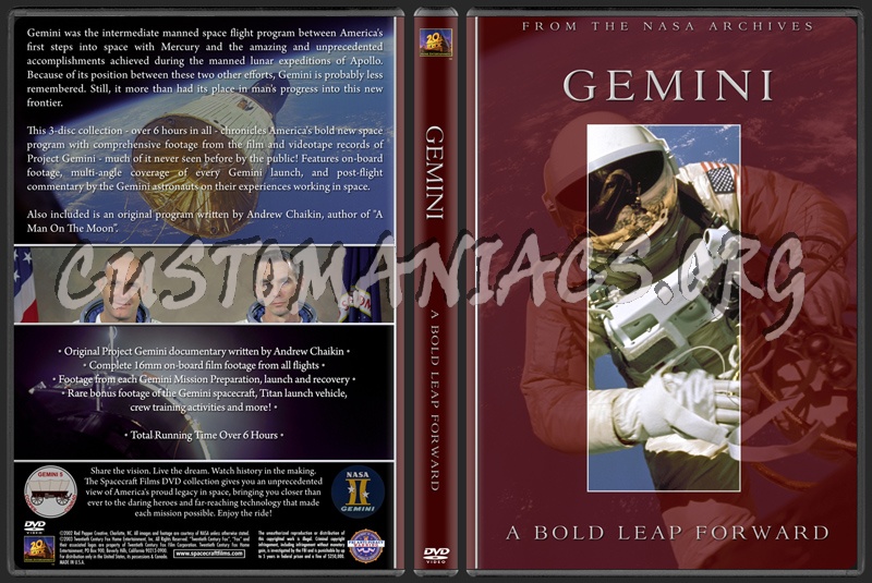 Spacecraft Films / NASA - Project Gemini dvd cover
