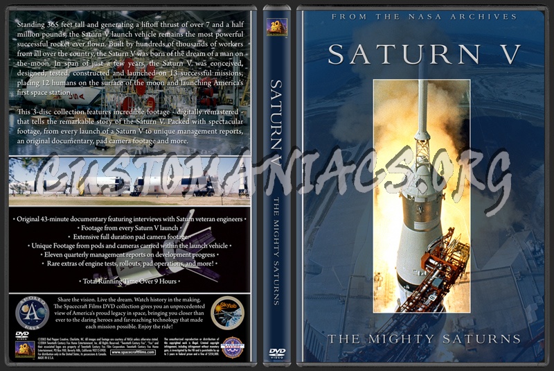 Spacecraft Films / NASA - The Mighty Saturns dvd cover