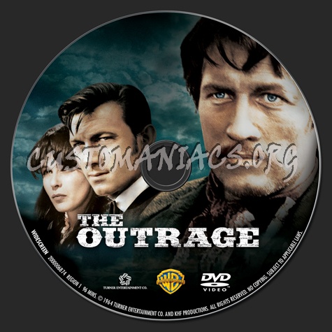 The Outrage dvd label