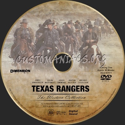 Texas Rangers dvd label