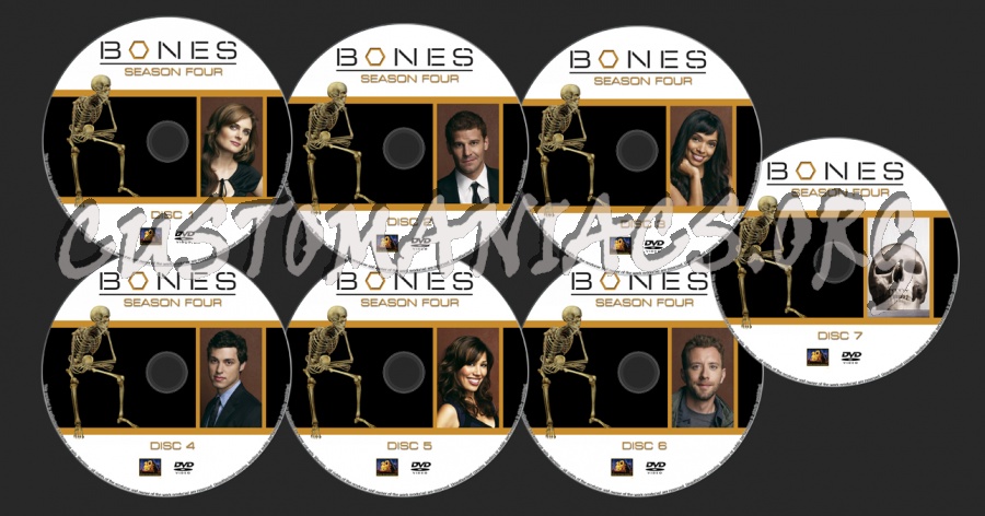 BONES Season 4 dvd label