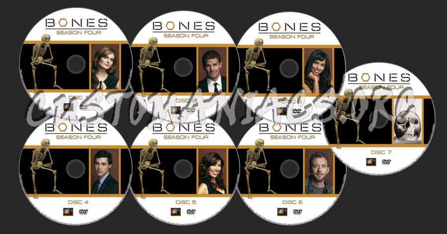 BONES Season 4 dvd label