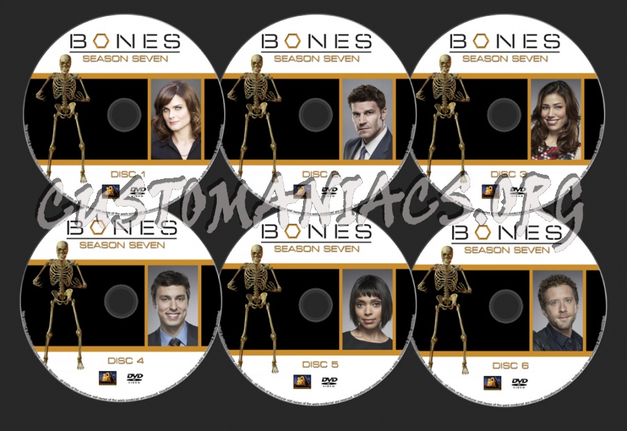 BONES Season 7 dvd label