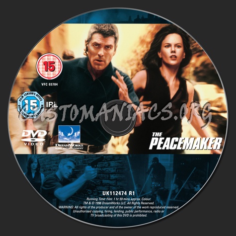 The Peacemaker dvd label