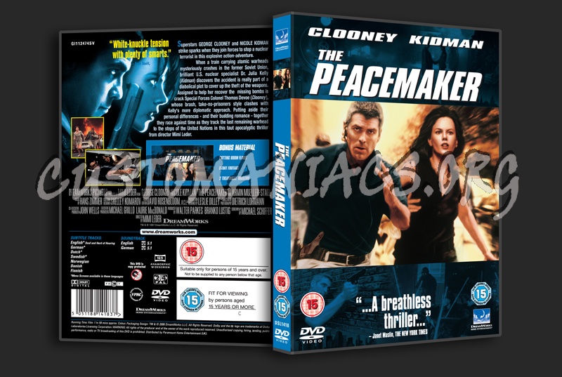 The Peacemaker dvd cover