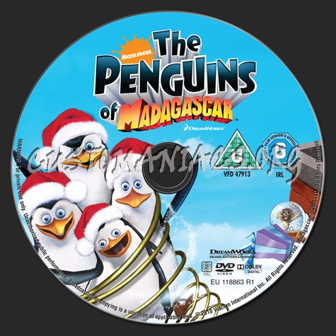 The Penguins of Madagascar dvd label