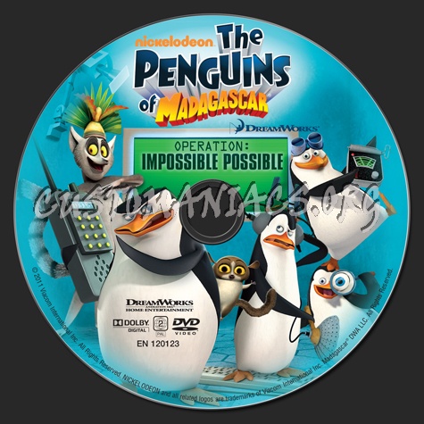 The Penguins of Madagascar Operation Impossible Possible dvd label