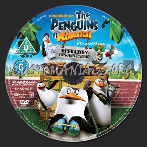 The Penguins of Madagascar Operation Penguin Patrol dvd label