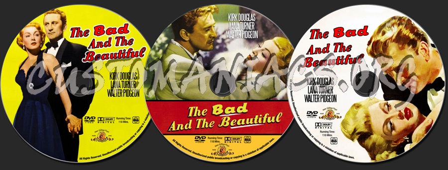 The Bad And The Beautiful dvd label