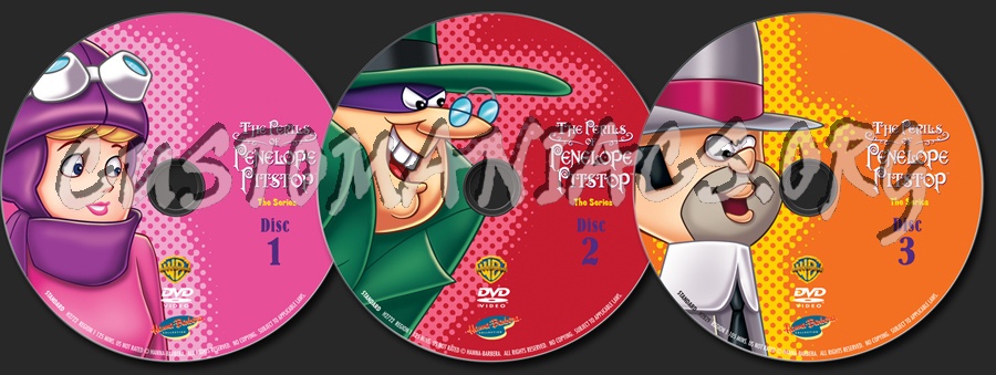 The Perils of Penelope Pitstop the Series dvd label