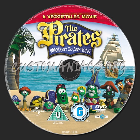 A Veggietales Movie The Pirates Who Don't Do Anything dvd label