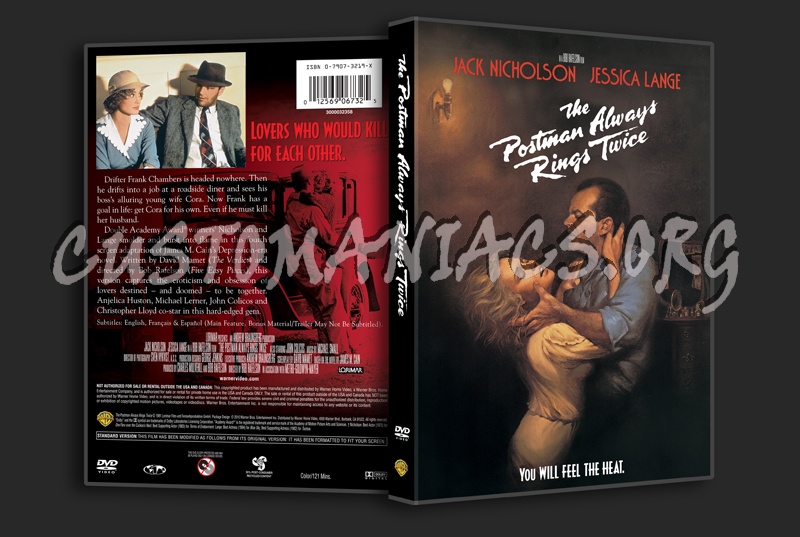 The Postman Always Rings Twice dvd cover