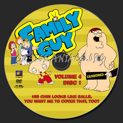 Family Guy Volume 4 dvd label