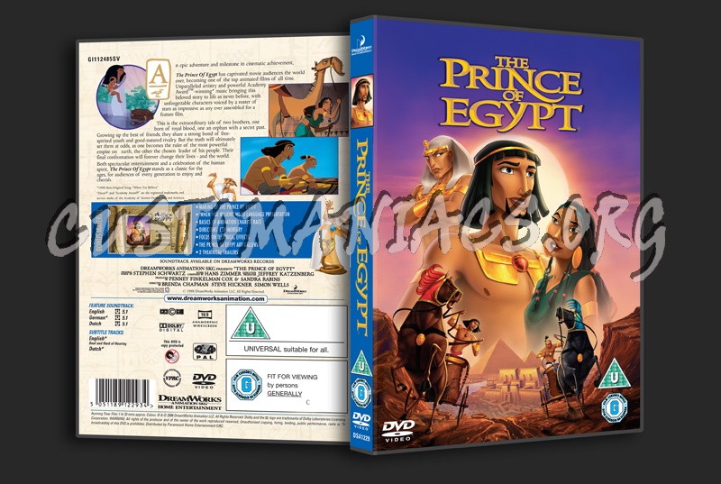 The Prince of Egypt dvd cover