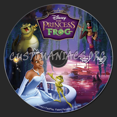 The Princess and the Frog dvd label
